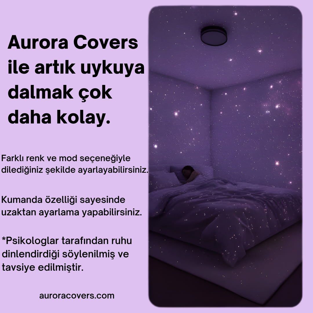 AuroraCovers® Kuzey Işıkları Projektör